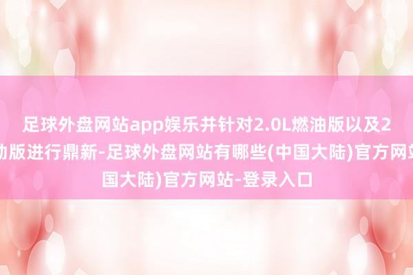 足球外盘网站app娱乐并针对2.0L燃油版以及2.5L油电混动版进行鼎新-足球外盘网站有哪些(中国大陆)官方网站-登录入口