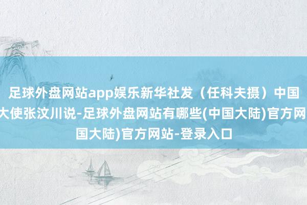 足球外盘网站app娱乐新华社发（任科夫摄）中国驻白俄罗斯大使张汶川说-足球外盘网站有哪些(中国大陆)官方网站-登录入口