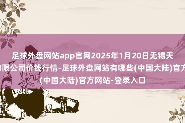 足球外盘网站app官网2025年1月20日无锡天鹏菜篮子工程有限公司价钱行情-足球外盘网站有哪些(中国大陆)官方网站-登录入口