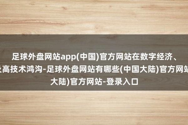 足球外盘网站app(中国)官方网站在数字经济、互联网以及高技术鸿沟-足球外盘网站有哪些(中国大陆)官方网站-登录入口